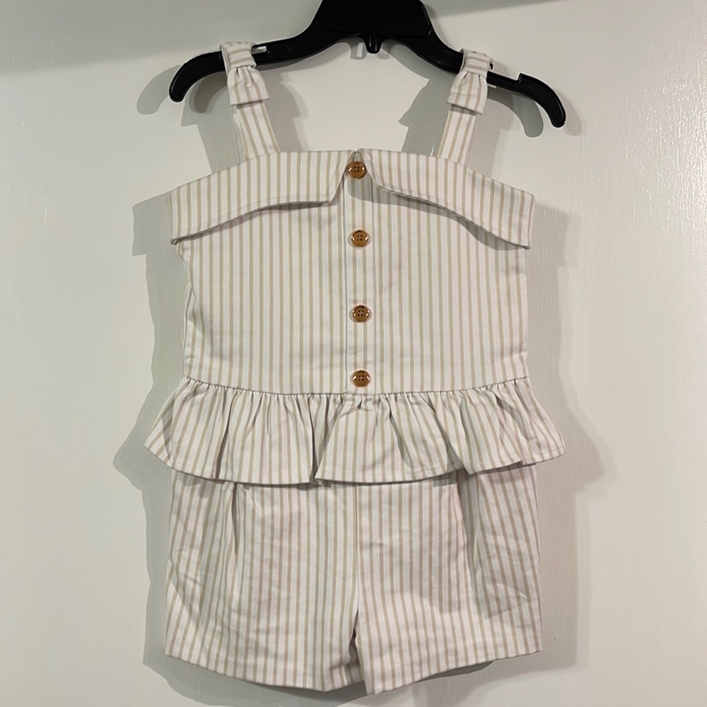 Janie and Jack romper with straps